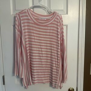 Chris & Carol Pink Striped Top